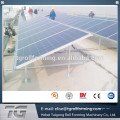 Luz de acero solar fotovoltaica Bracket línea de fabricación de U Canal Roll formando la máquina